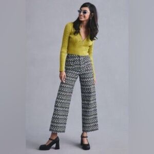 Anthropologie Collette Wideleg Cropped Pants by Maeve - Sz 28 - NWOT